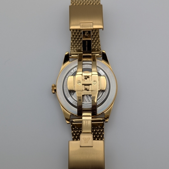 YEMA CLASSIC GOLD PVD AUTOMATIC WATCH - Picture 6 of 7